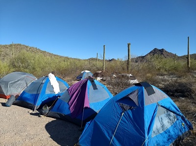 Tents at Organ Pipe Cactus National Monument